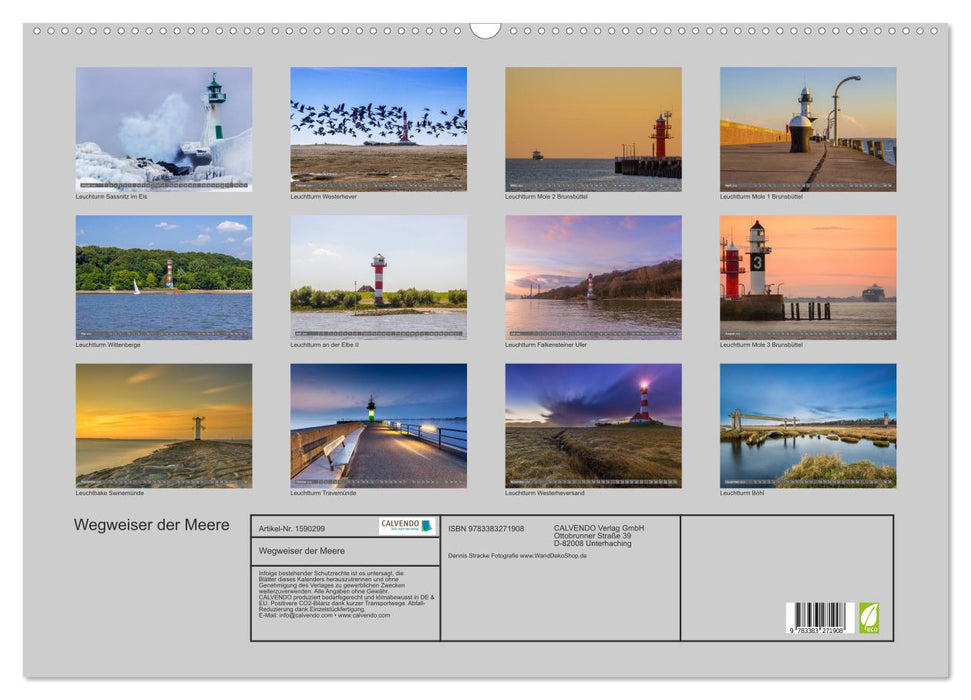 Signposts of the seas (CALVENDO wall calendar 2024) 