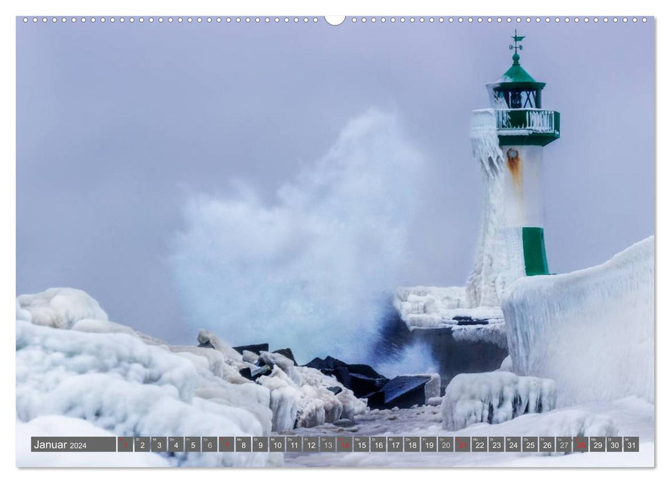 Panneaux indicateurs des mers (calendrier mural CALVENDO 2024) 