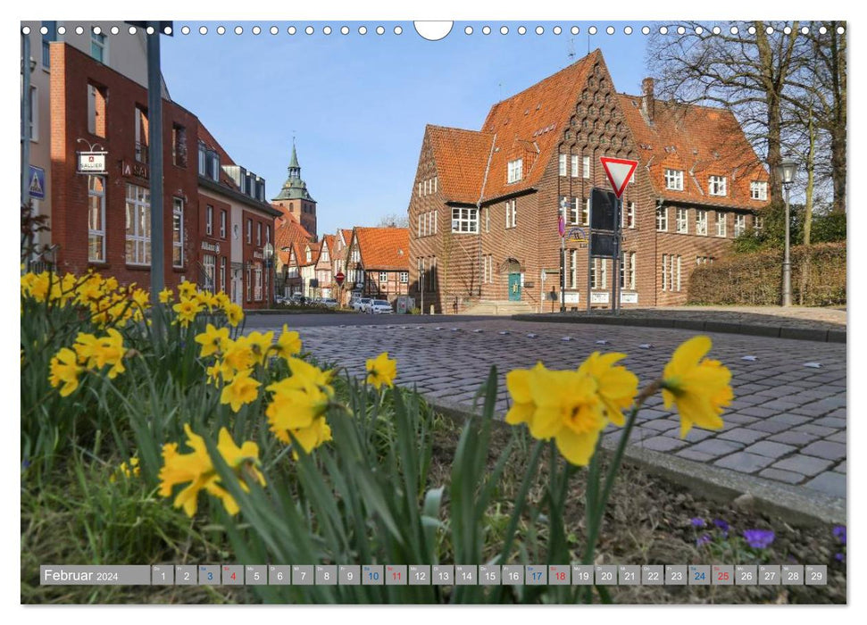 Lüneburg - Eine mittelalterliche und romantische Hansestadt (CALVENDO Wandkalender 2024)