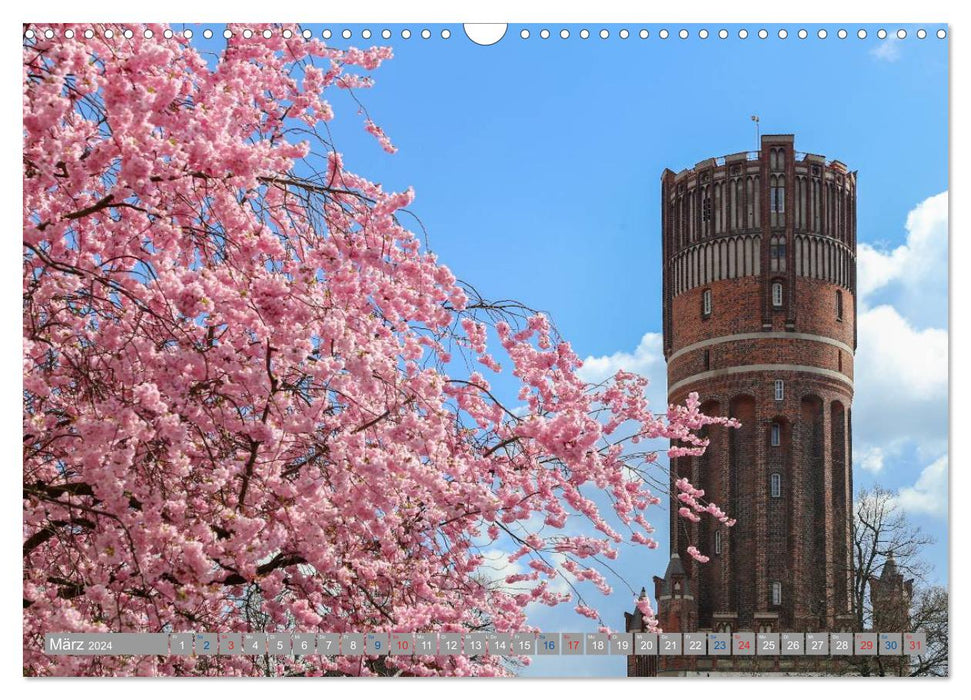 Lunebourg - Une ville hanséatique médiévale et romantique (Calendrier mural CALVENDO 2024) 