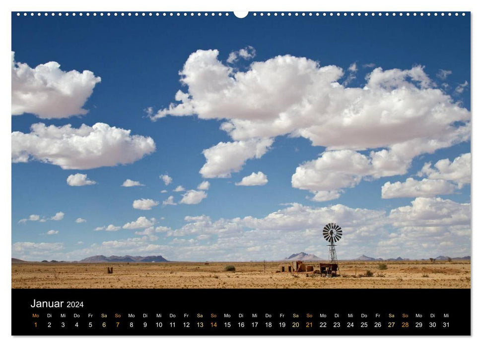 Namibie - vaste terre sauvage (calendrier mural CALVENDO 2024) 