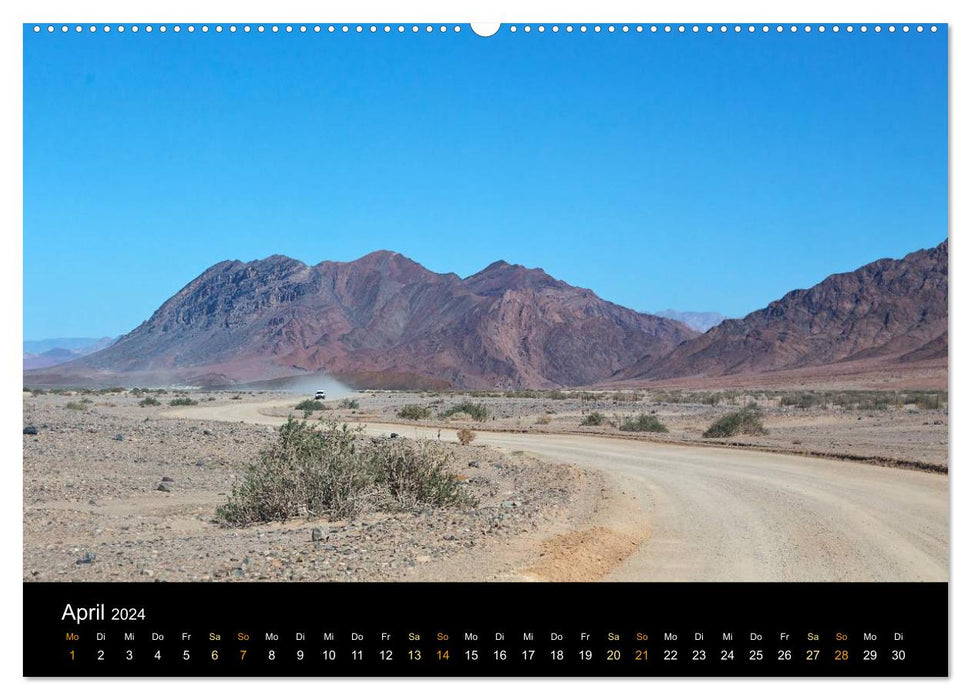 Namibie - vaste terre sauvage (calendrier mural CALVENDO 2024) 