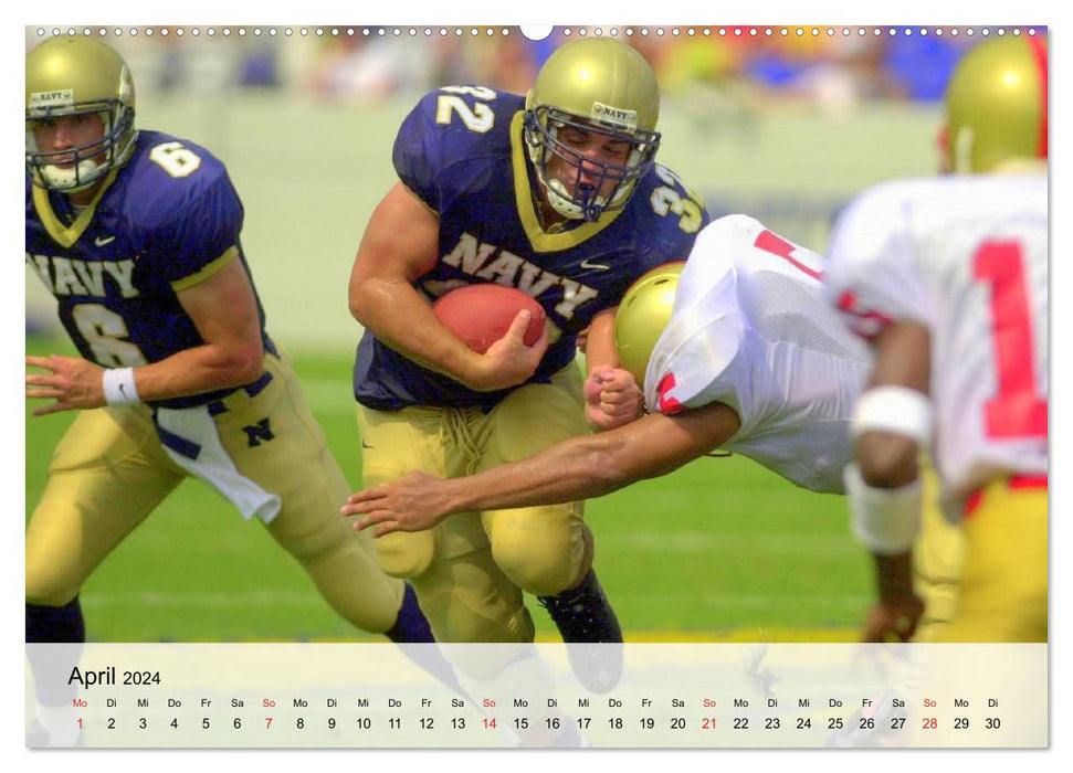 American football. Not for cowards! (CALVENDO Premium Wall Calendar 2024) 