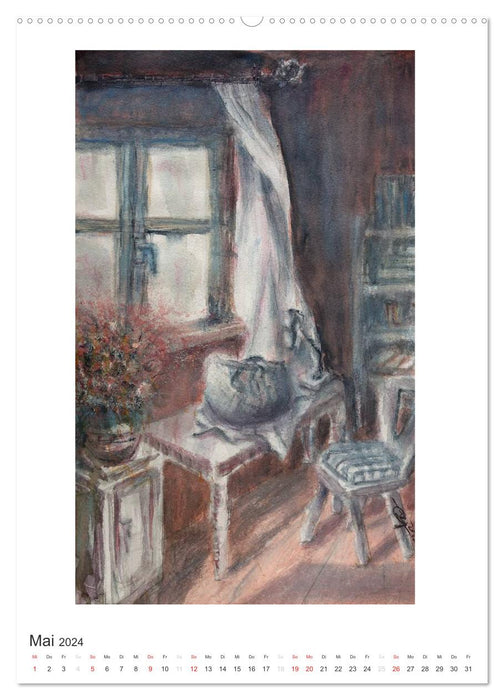 Ein Hauch von Impressionismus – Aquarelle von Isolde Gänesch (CALVENDO Wandkalender 2024)