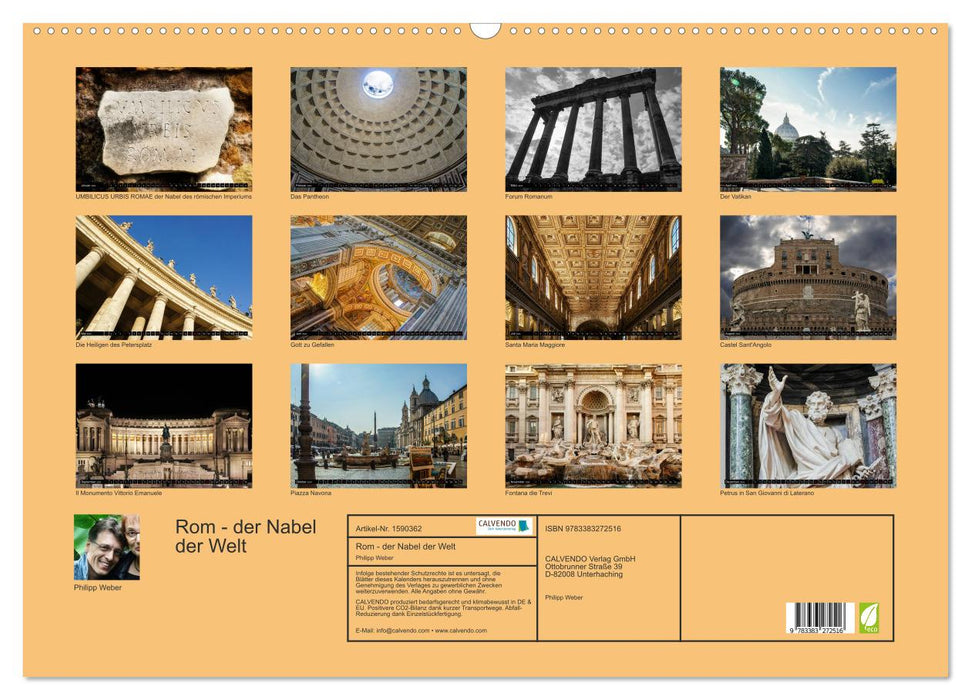Rom - der Nabel der Welt (CALVENDO Wandkalender 2024)