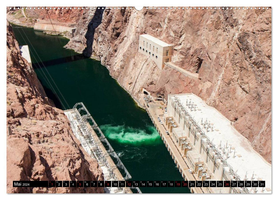 Le barrage Hoover (Calvendo Premium Wall Calendar 2024) 