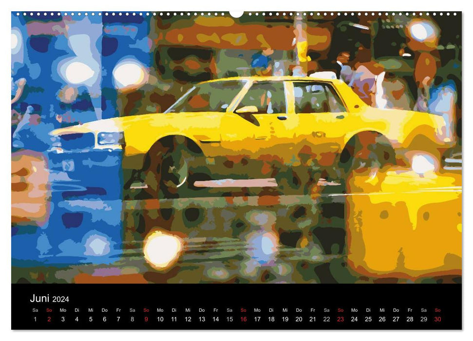 New York Classic Cabs (CALVENDO wall calendar 2024) 