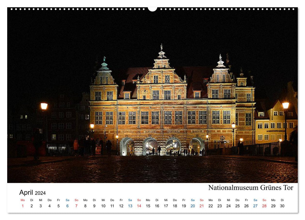 Das alte Danzig - Ein Stadtbummel am Abend (CALVENDO Premium Wandkalender 2024)