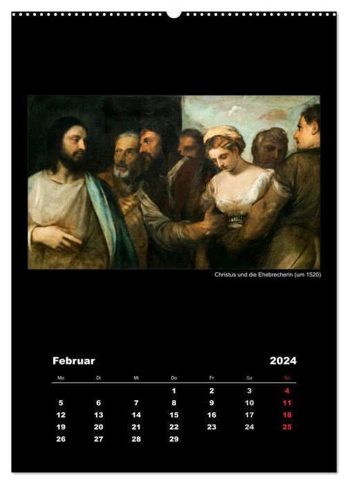 Tiziano Vecellio - Tizian (CALVENDO Wandkalender 2024)