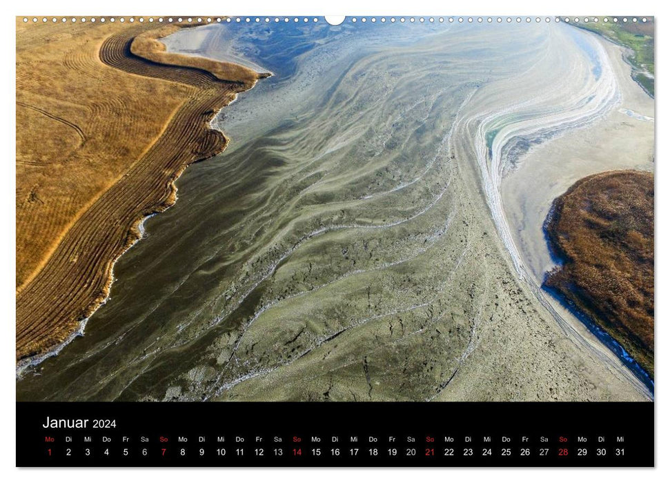 Luftaufnahmen - Faszinierendes Nordfriesland (CALVENDO Premium Wandkalender 2024)