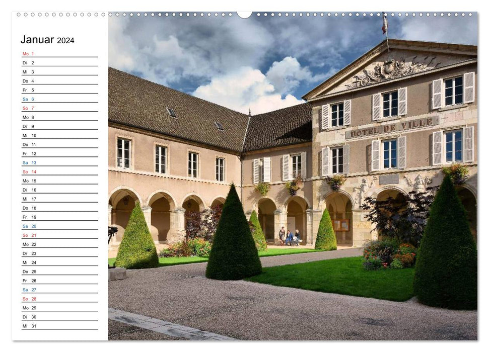 Beaune - erstaunliches Burgund (CALVENDO Wandkalender 2024)