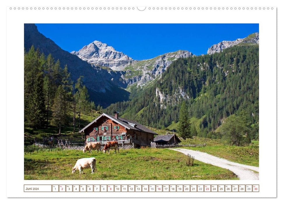 Idyllic alpine huts (CALVENDO wall calendar 2024) 