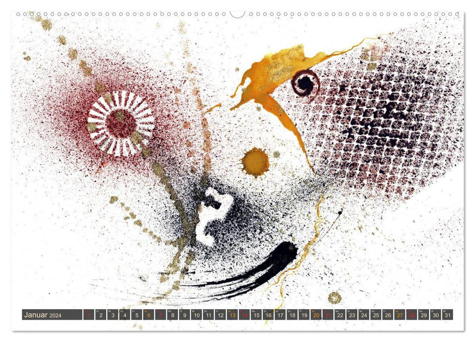 Aquarelles aux couleurs de la terre (Calendrier mural CALVENDO Premium 2024) 