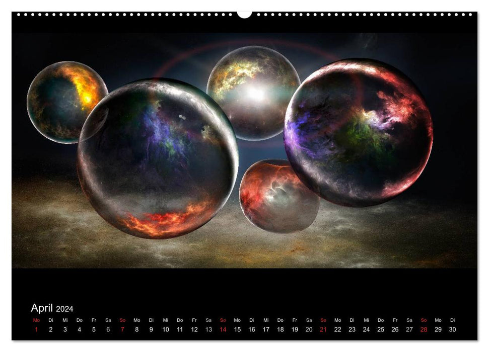 Kosmische Panoramen (CALVENDO Premium Wandkalender 2024)