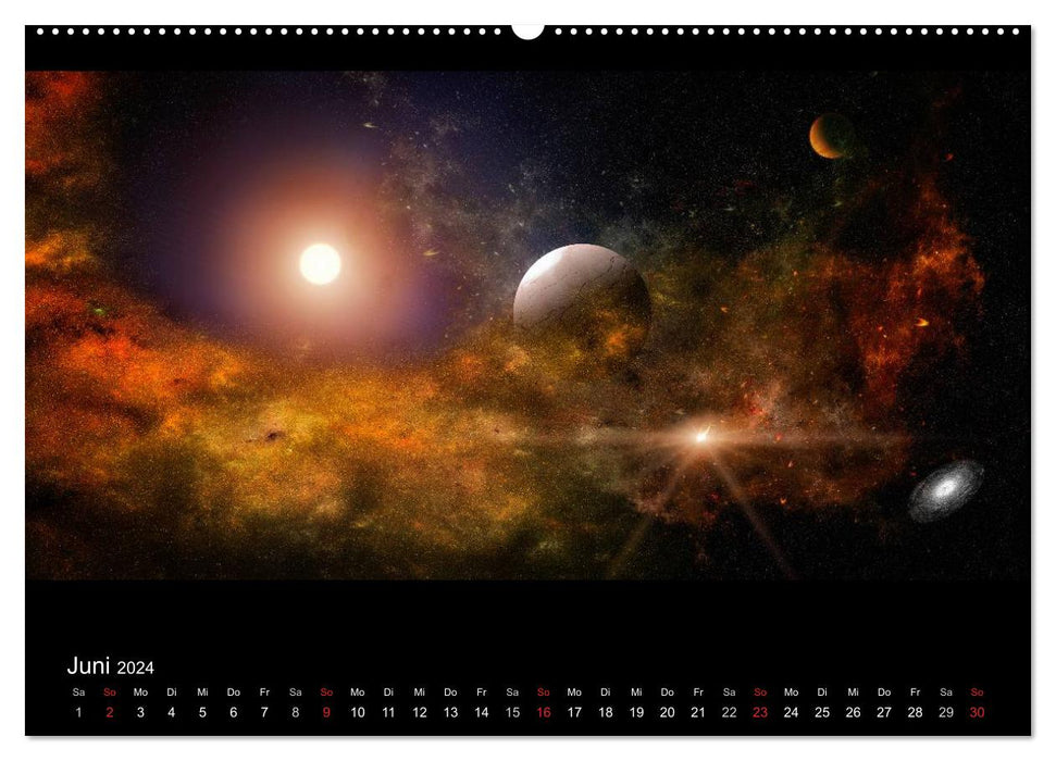 Kosmische Panoramen (CALVENDO Premium Wandkalender 2024)