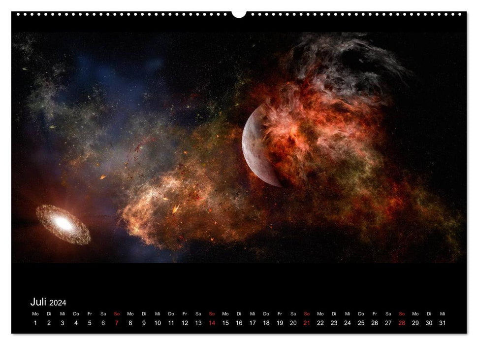 Kosmische Panoramen (CALVENDO Premium Wandkalender 2024)