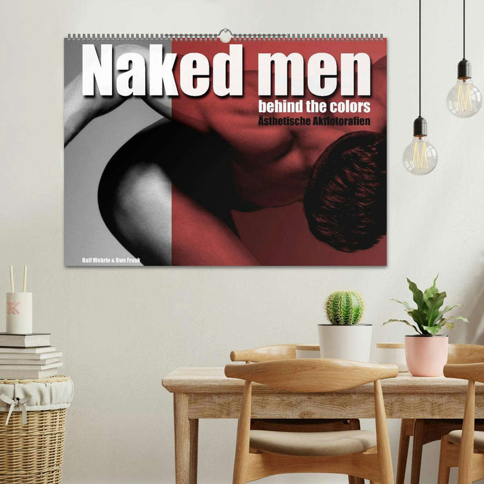 Naked men behind the colors – Ästhetische Aktfotografien (CALVENDO Wandkalender 2024)