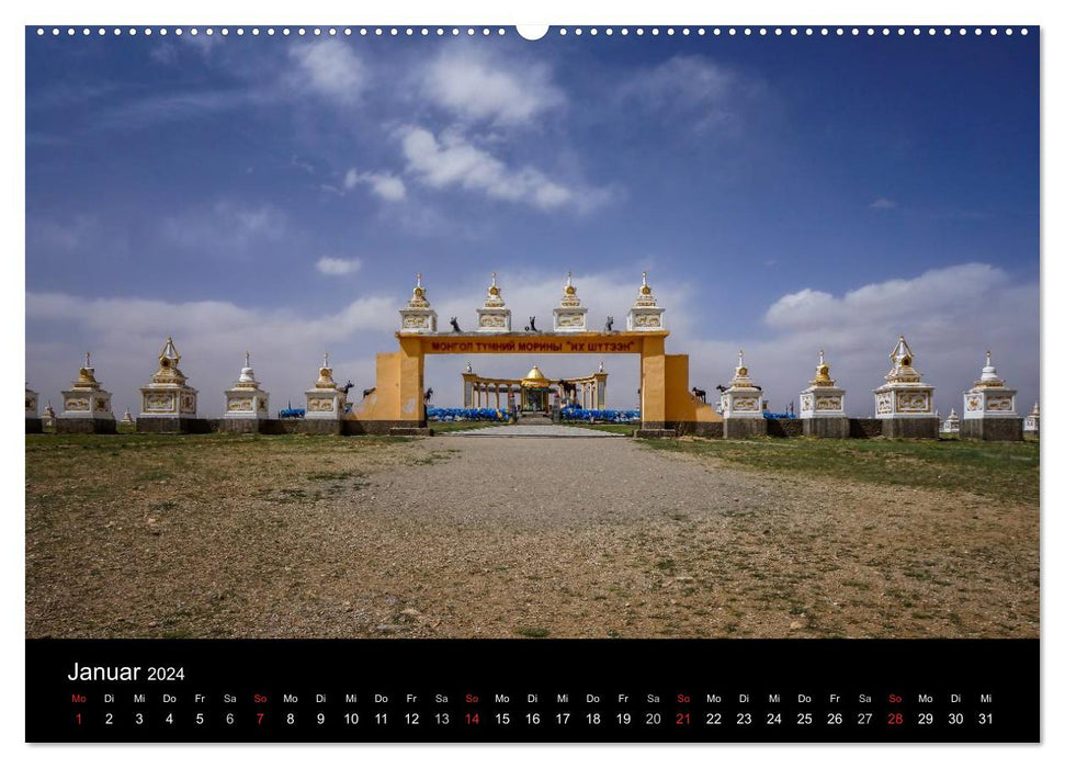 Mongolei - Zwischen Mittelalter und Moderne (CALVENDO Premium Wandkalender 2024)