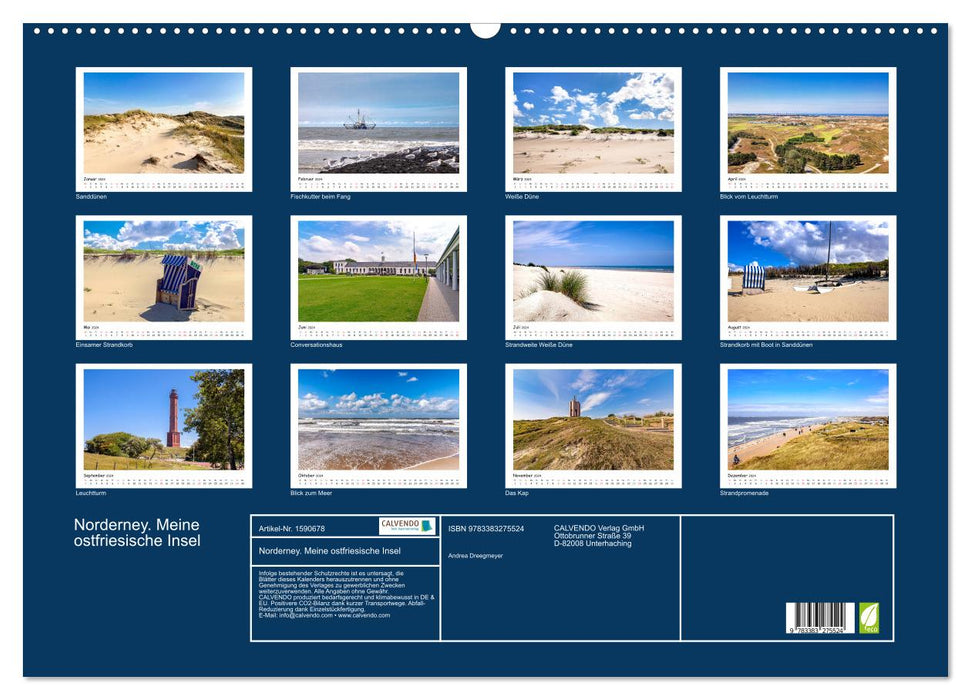 Norderney. Meine ostfriesische Insel (CALVENDO Wandkalender 2024)