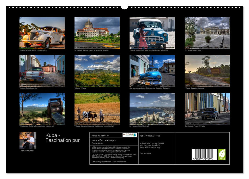 Cuba - pure fascination (Calvendo Premium Wall Calendar 2024) 