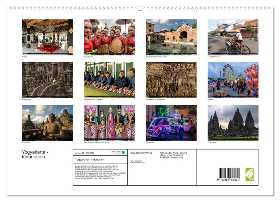Yogyakarta - Indonesia (CALVENDO Premium Wall Calendar 2024) 