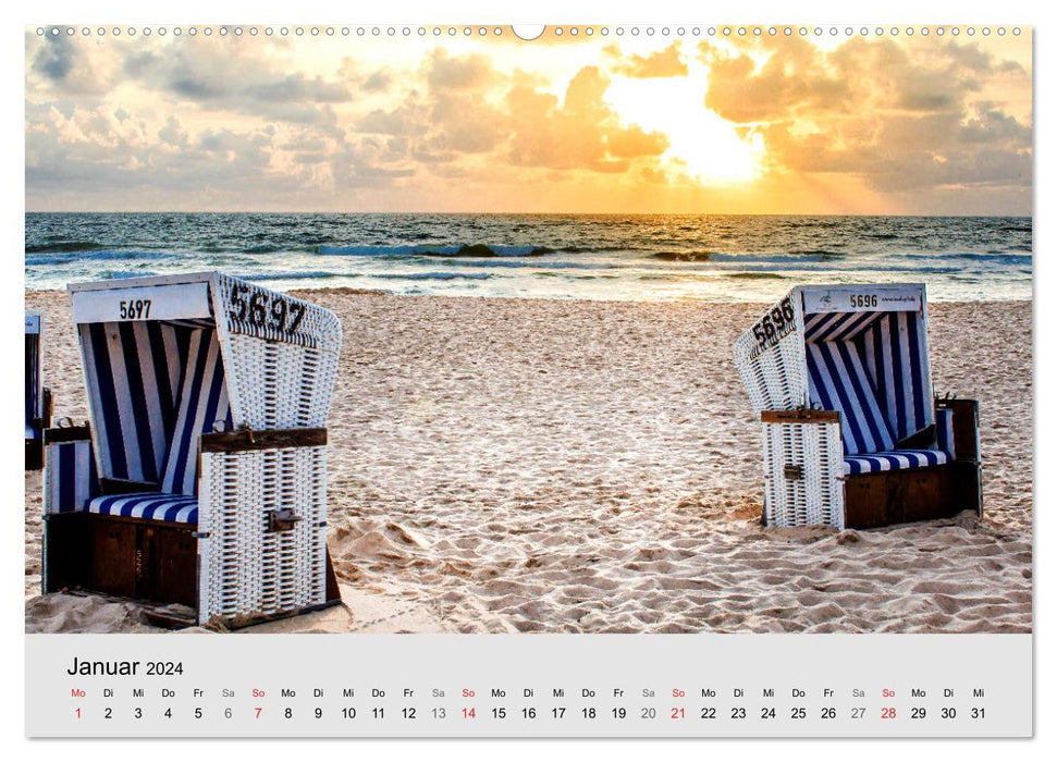 Sylt ma vue sur l'île (Calendrier mural CALVENDO 2024) 