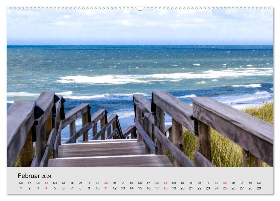 Sylt ma vue sur l'île (Calendrier mural CALVENDO 2024) 