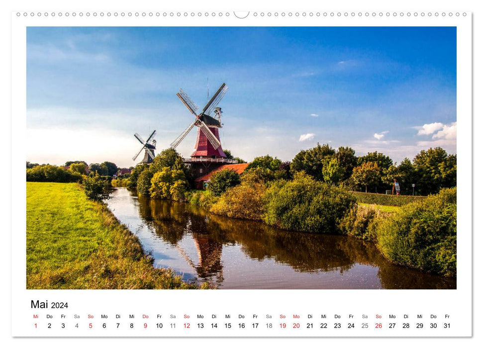 East Frisia - Tour (CALVENDO wall calendar 2024) 