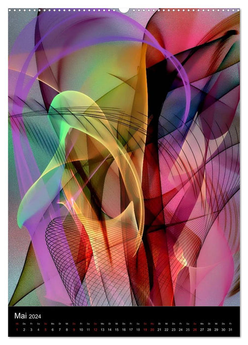 Multicolore de Nico Bielow (Calendrier mural CALVENDO 2024) 