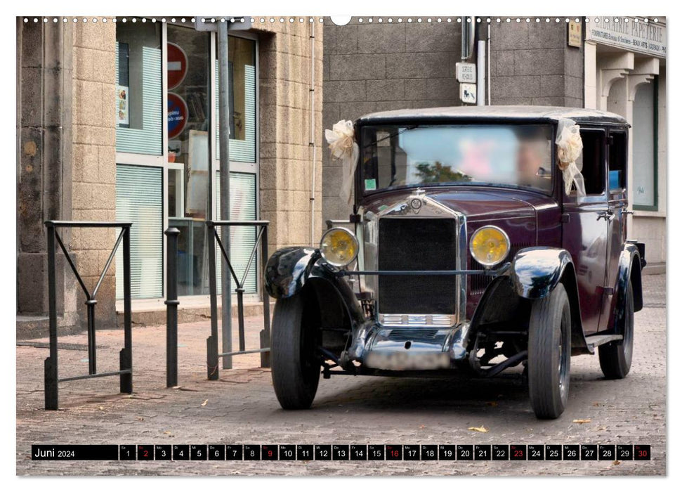 Voitures anciennes - trésors sur roues (Calendrier mural CALVENDO 2024) 