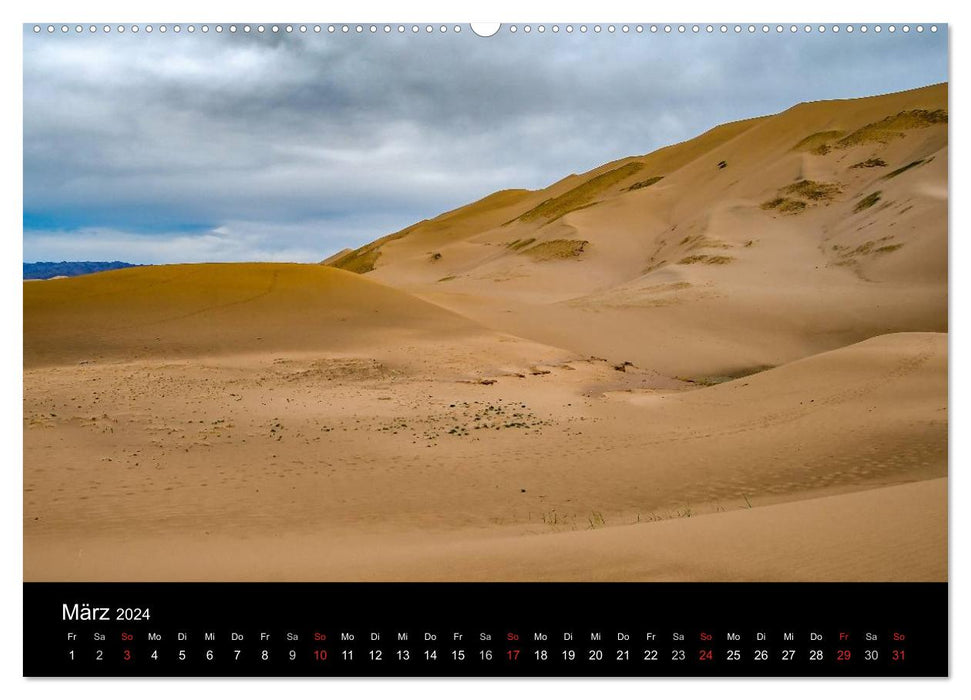 Mongolia - Land of Nomads (CALVENDO Premium Wall Calendar 2024) 
