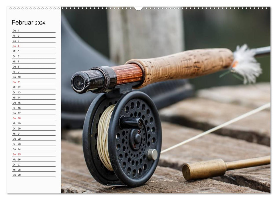 The fascination of fishing and fishing (CALVENDO Premium Wall Calendar 2024) 