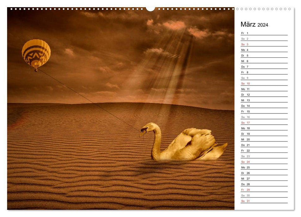 World of Fantasy - Surreal, dreamy and limitless (CALVENDO Premium Wall Calendar 2024) 