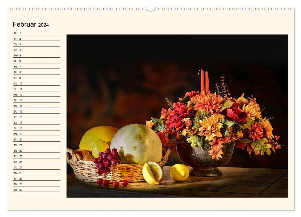 Nature morte - mais avec style (Calendrier mural CALVENDO Premium 2024) 