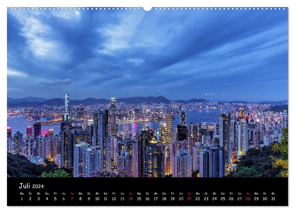 Villes brillantes (Calendrier mural CALVENDO Premium 2024) 