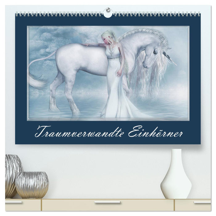 Traumverwandte Einhörner (CALVENDO Premium Wandkalender 2024)