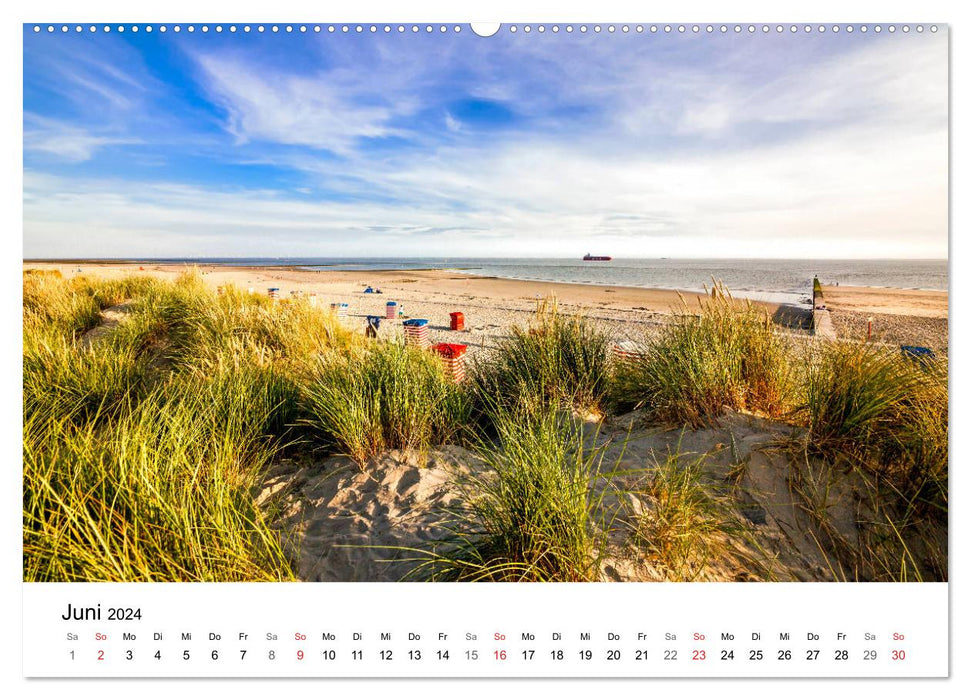 Borkum - vues des îles (calendrier mural CALVENDO 2024) 