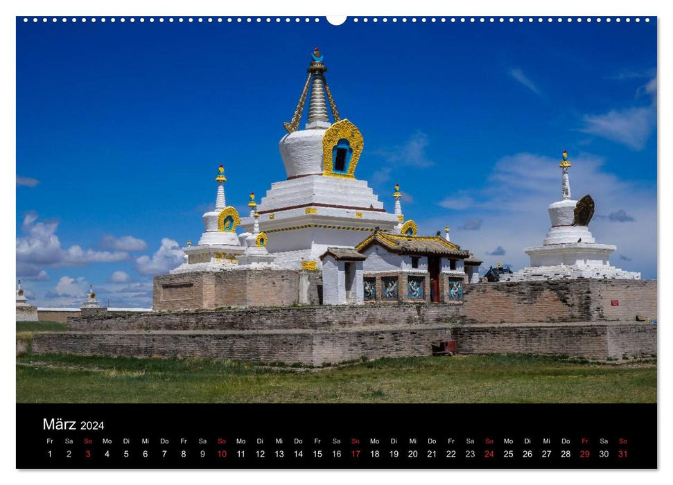 Mongolei - Zwischen Mittelalter und Moderne (CALVENDO Wandkalender 2024)