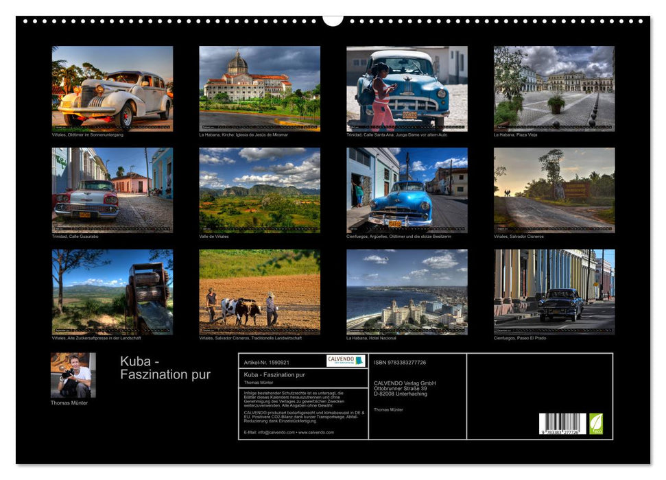 Cuba - pure fascination (CALVENDO wall calendar 2024) 