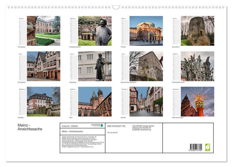 Mainz - a matter of opinion (CALVENDO wall calendar 2024) 