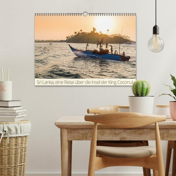 Sri Lanka, a journey across the island of the King Coconut (CALVENDO wall calendar 2024) 