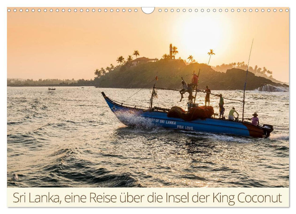 Sri Lanka, a journey across the island of the King Coconut (CALVENDO wall calendar 2024) 