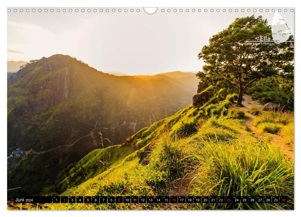 Sri Lanka, a journey across the island of the King Coconut (CALVENDO wall calendar 2024) 