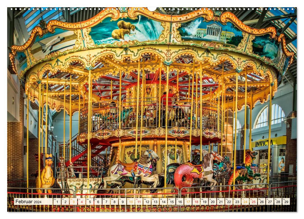 Carrousel - nostalgie (Calendrier mural CALVENDO 2024) 