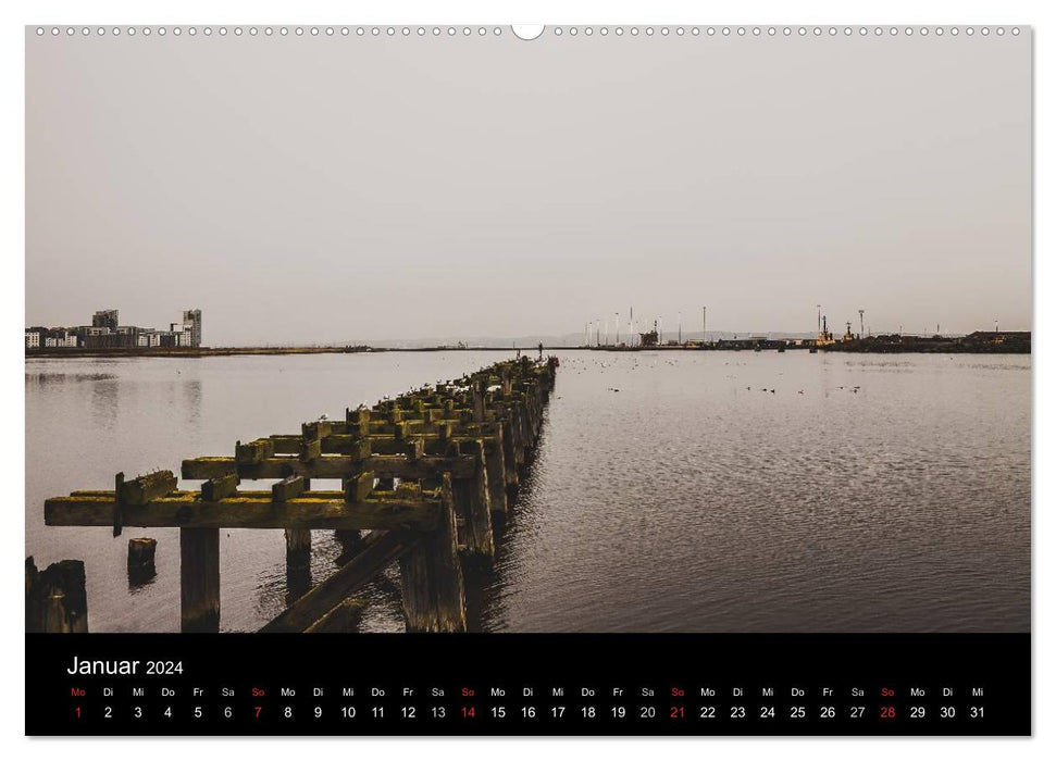 EDINBURGH. Blick. Licht. Wetter. (CALVENDO Premium Wandkalender 2024)