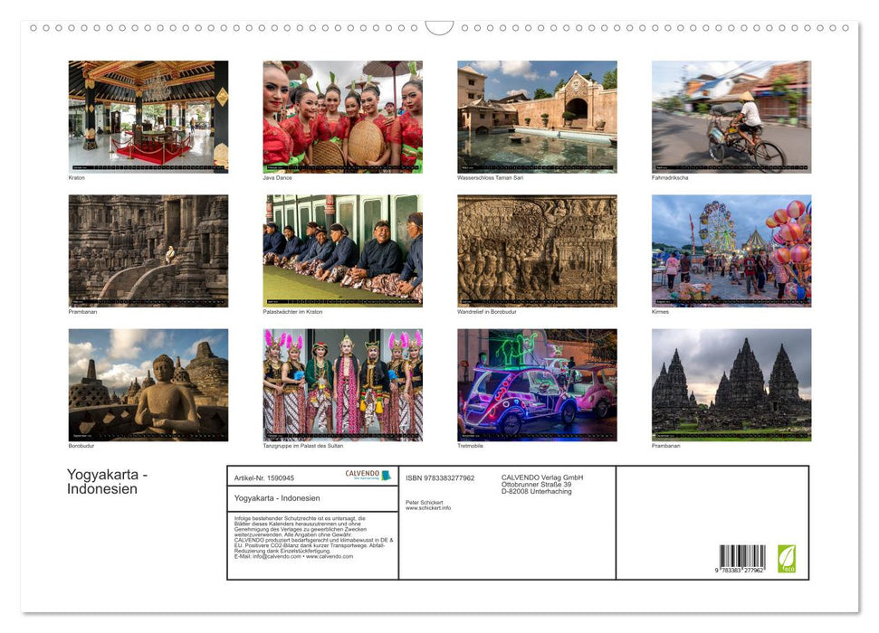 Yogyakarta - Indonesia (CALVENDO wall calendar 2024) 