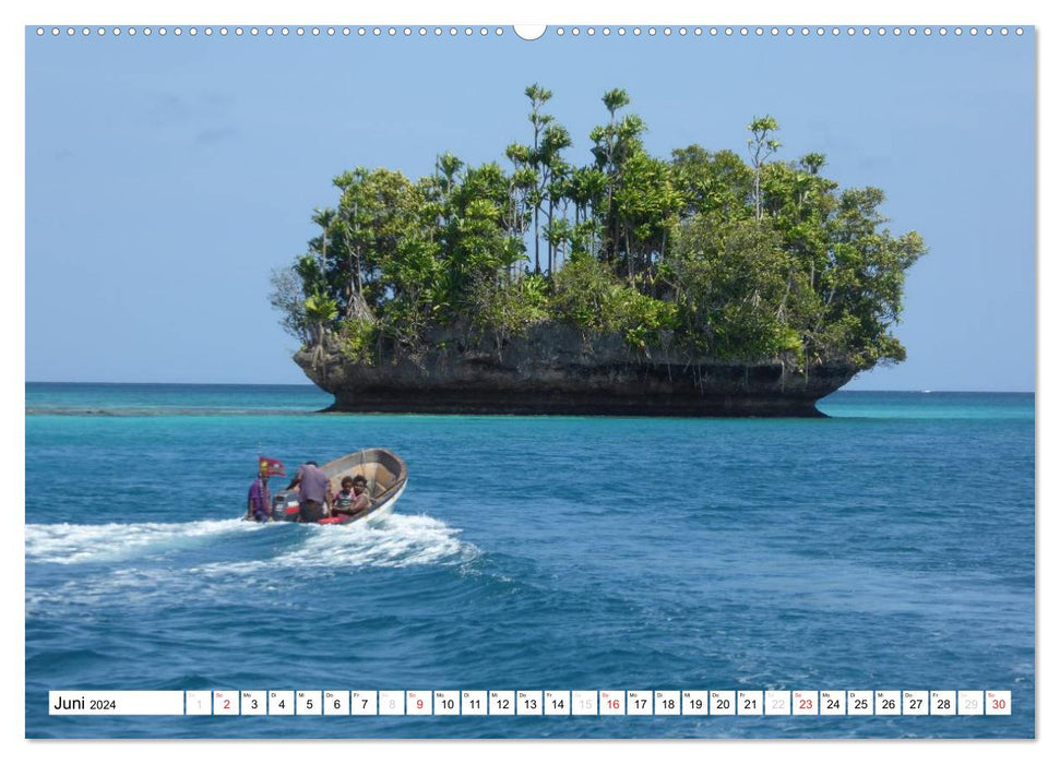 Papua New Guinea Mysterious Island World (CALVENDO Premium Wall Calendar 2024) 