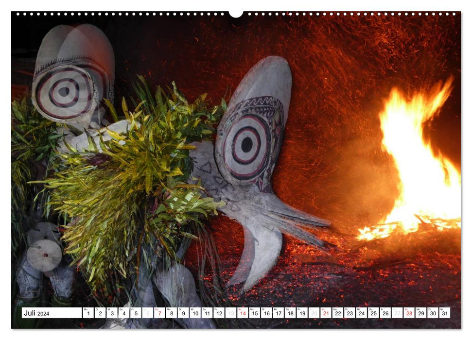 Papua New Guinea Mysterious Island World (CALVENDO Premium Wall Calendar 2024) 