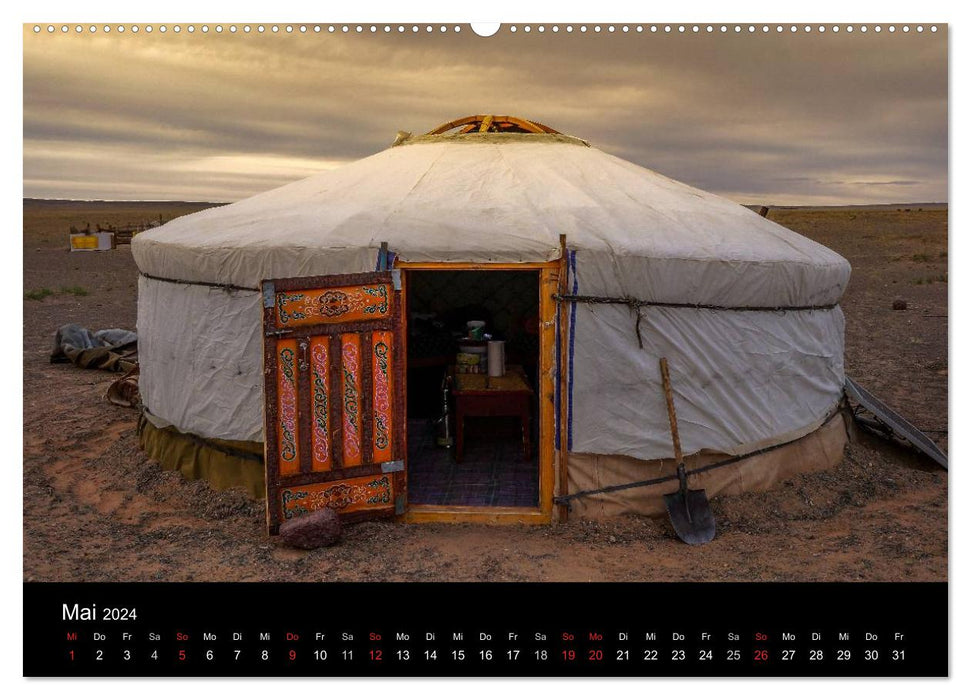 Mongolie – Terre des Nomades (Calendrier mural CALVENDO 2024) 