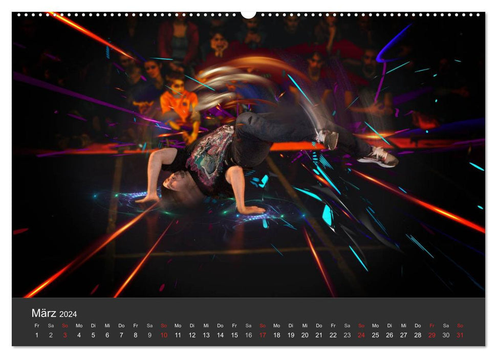 Break Dance B-boys & B-girls (CALVENDO Wandkalender 2024)